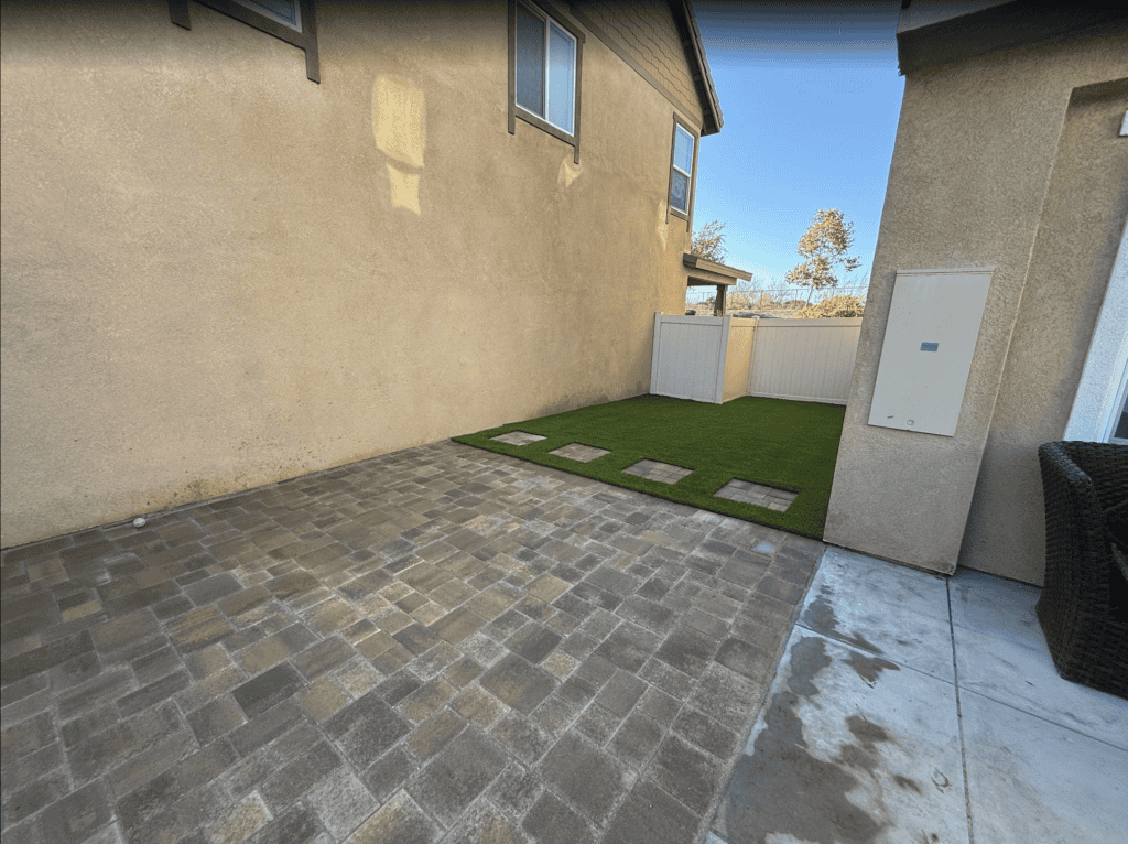 Pavers and turf remodel