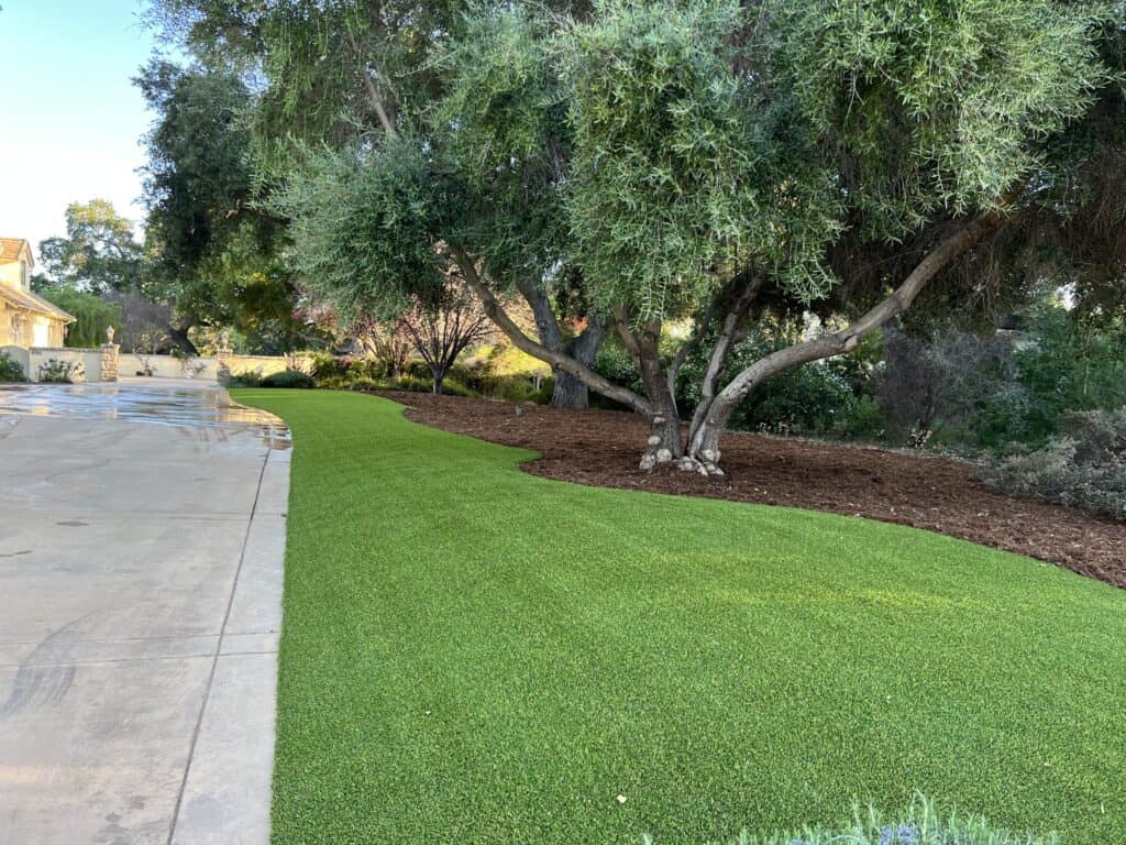 Artificial turf lawn installed by VC Turf