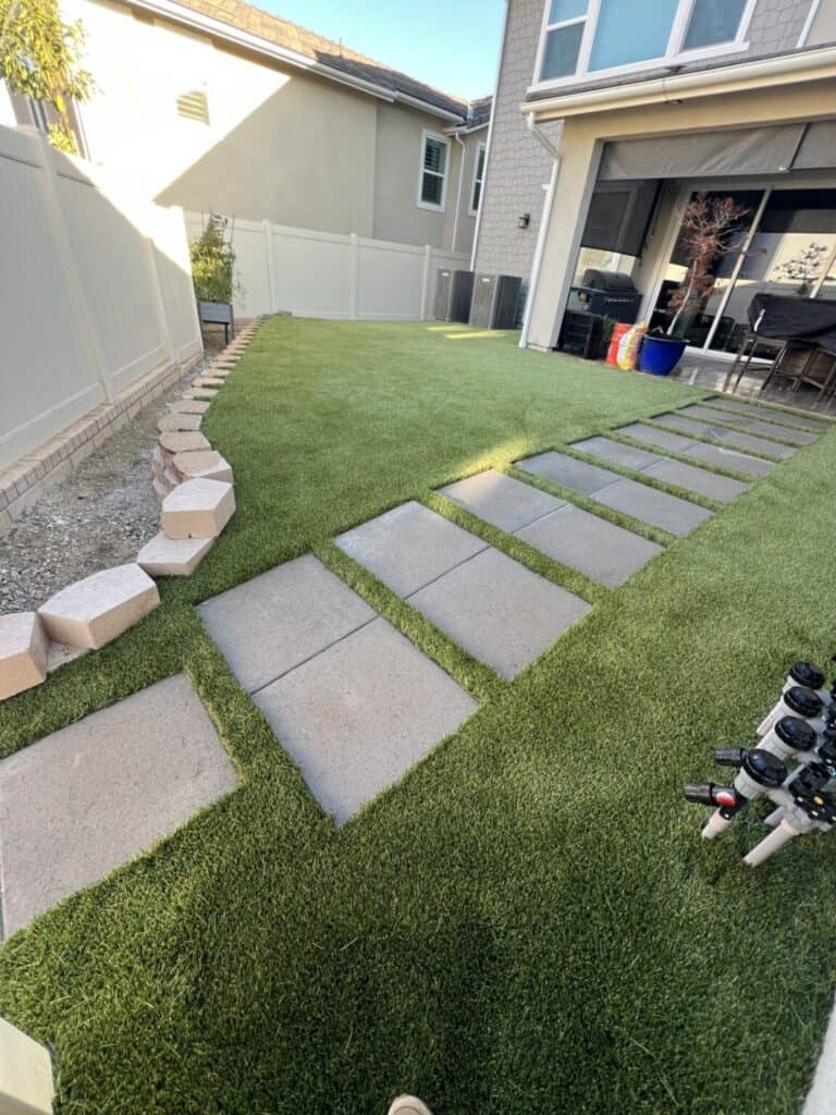 Backyard turf, after